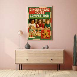 Gingerbread House Competition Poster