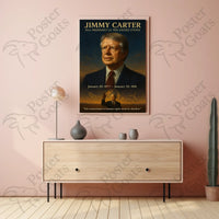 Jimmy Carter Leadership Vintage Historical or Presidential Poster