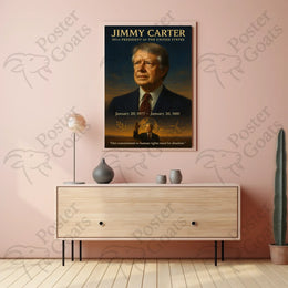 Jimmy Carter Leadership Vintage Historical or Presidential Poster