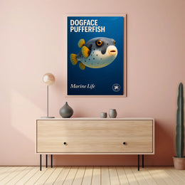 Dogface Pufferfish Poster PosterGoat