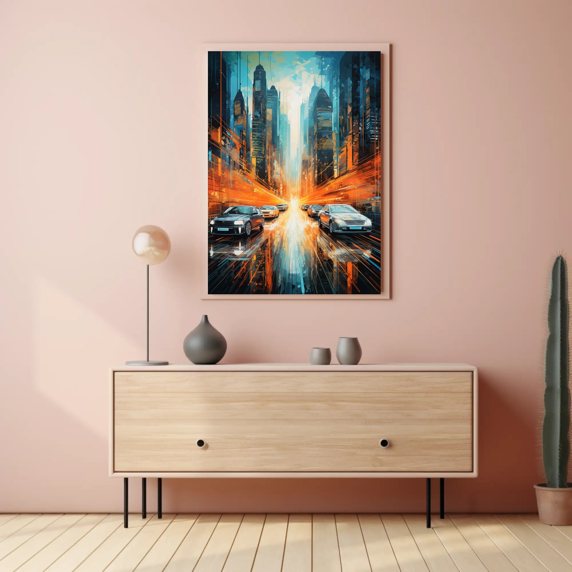 Futuristic Cityscape Poster
