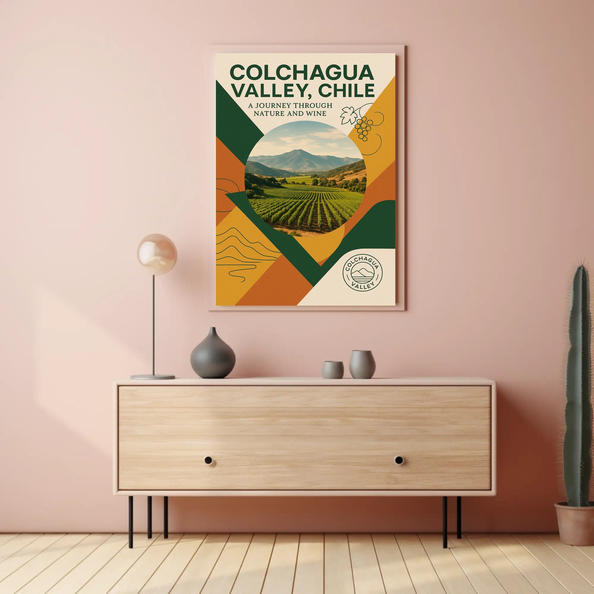 Colchagua Valley, Chile  A Journey Through Nature and Wine Poster PosterGoat