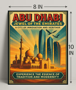 Abu Dhabi Heritage Travel Poster