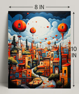 Dreamscape Cityscape Poster