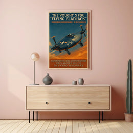The Vought Xf5U Flying Flapjack Poster