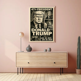 Donald Trump 47th President Poster