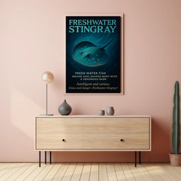 Freshwater Stingray Grace and Danger Poster