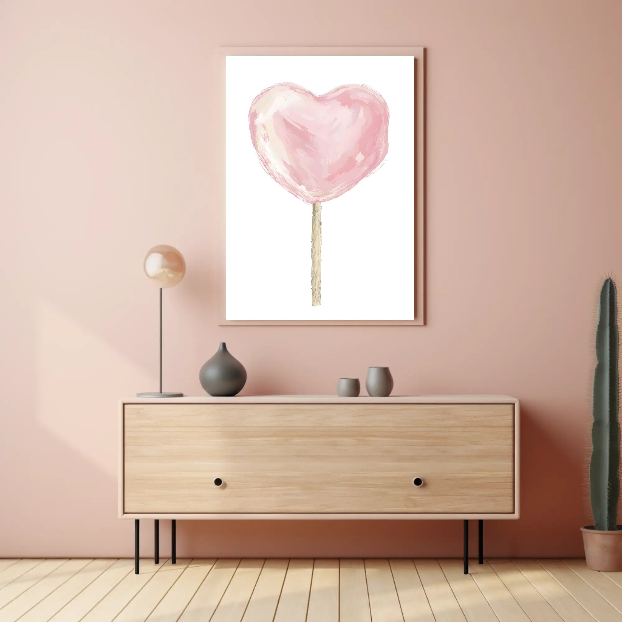 Heart Shaped Delight Poster Romantic Wall Art Print