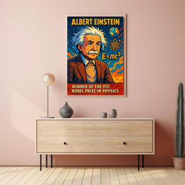 Albert Einstein Nobel Prize Winner Poster