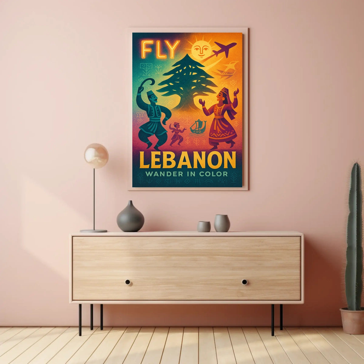 Fly Lebanon Wander In Color Poster