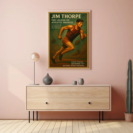 Jim Thorpe Athletic Legacy Vintage Sports Poster