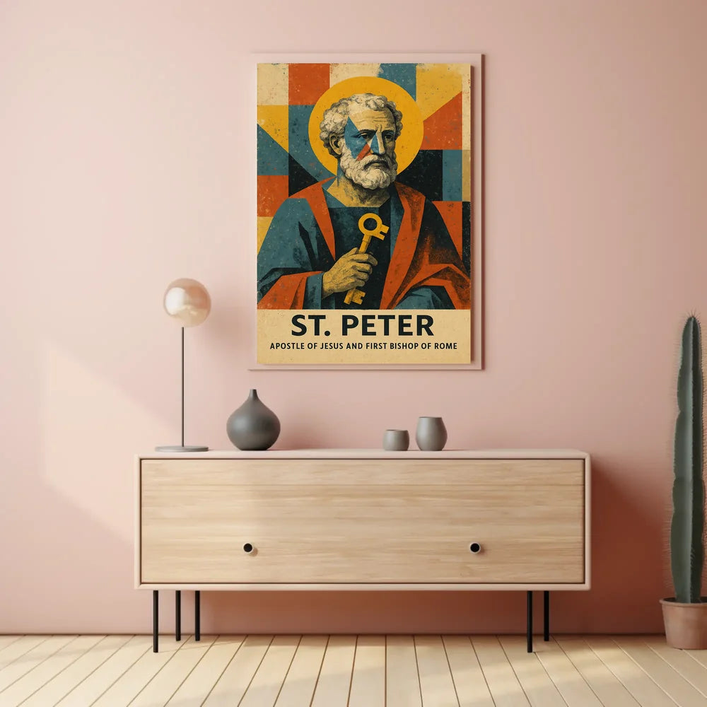 St. Peter, First Bishop of Rome Catholic Heritage Poster