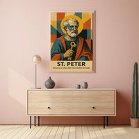 St. Peter, First Bishop of Rome Catholic Heritage Poster