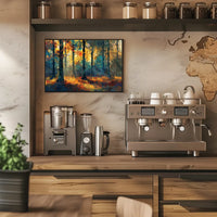 Autumn Forest Impressionistic Art Poster: Tranquil Beauty