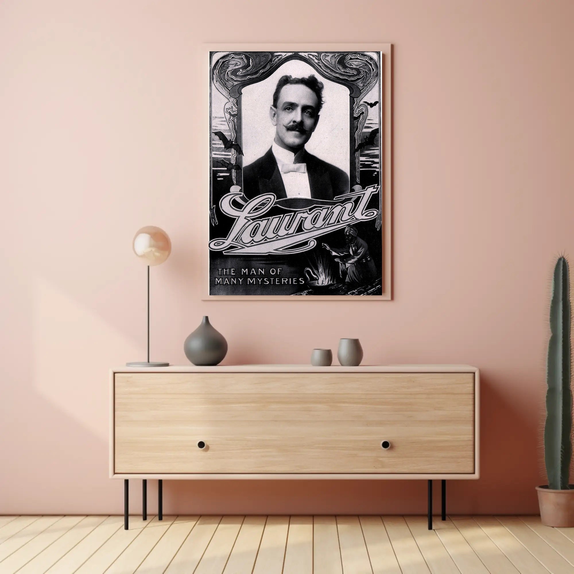 Laurant Magician Art Nouveau Style Cultural or Heritage Poster