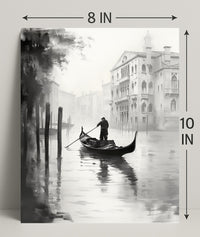 Gondola In The Mist Poster