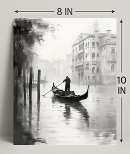 Gondola In The Mist Poster