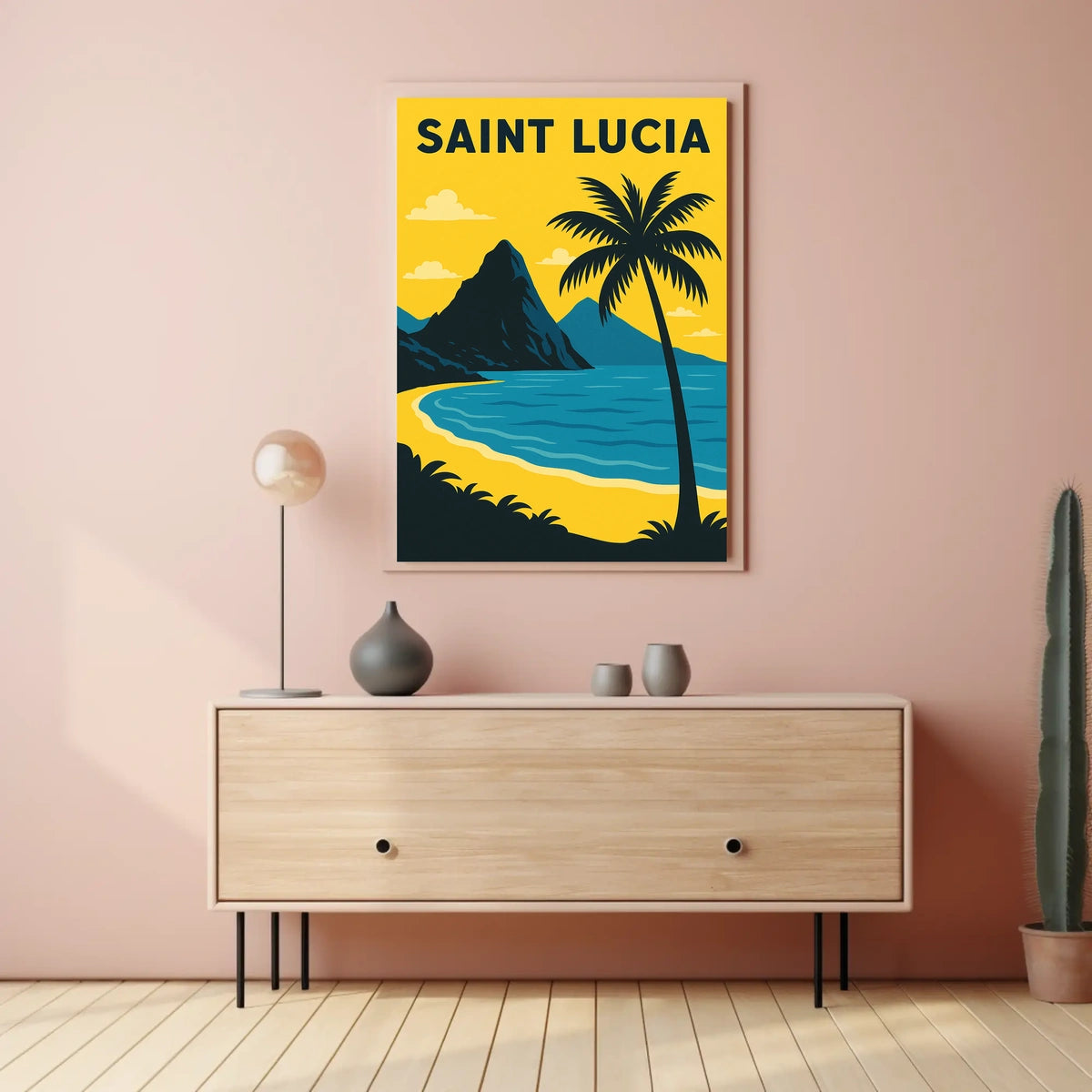 Saint Lucia Paradise Poster