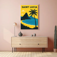Saint Lucia Paradise Poster
