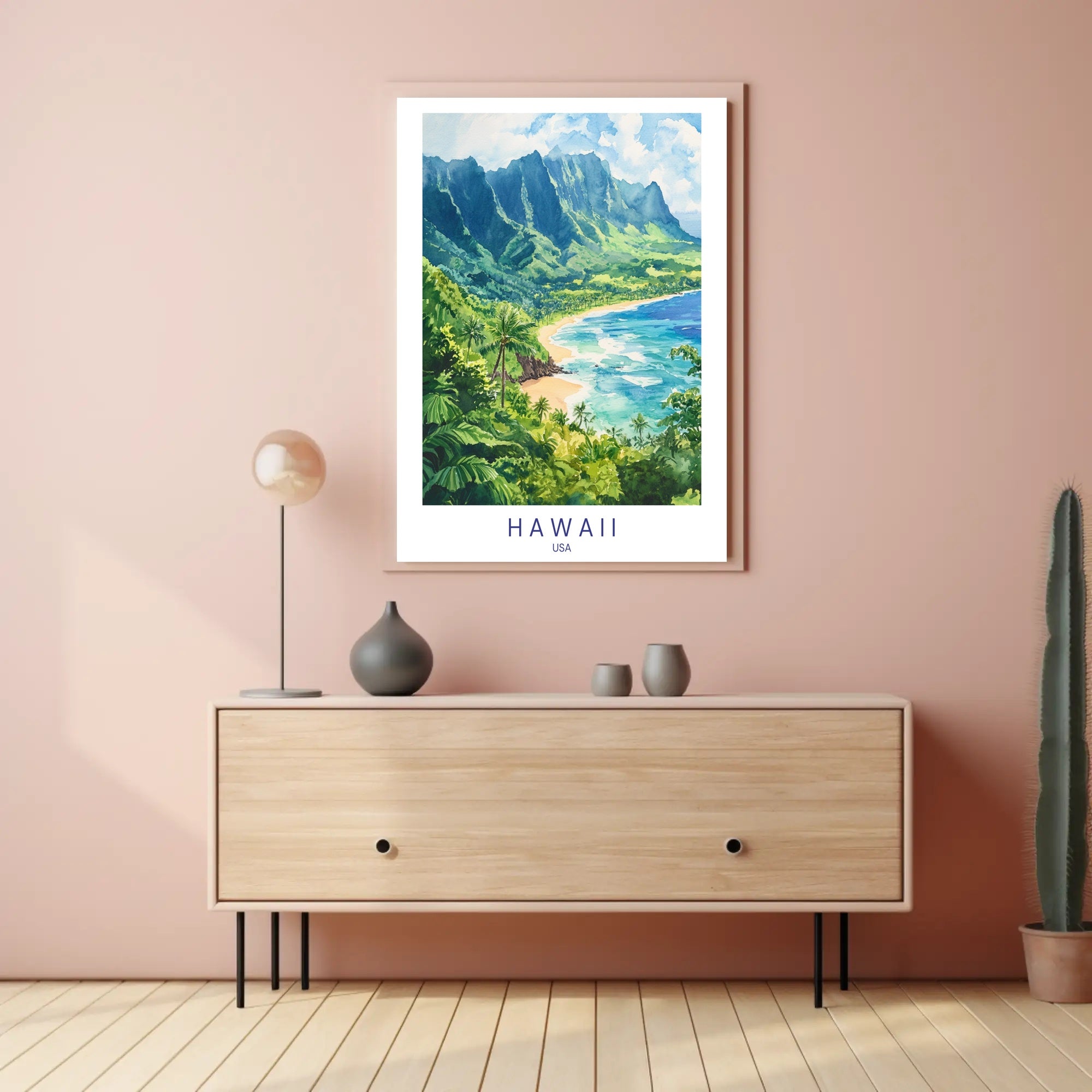 Scenic Hawaii Coastline Poster PosterGoat
