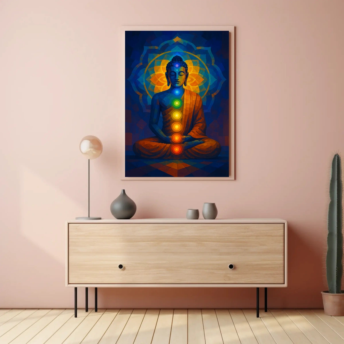 Meditative Buddha Chakra Wall Art Abstract or Artistic Poster