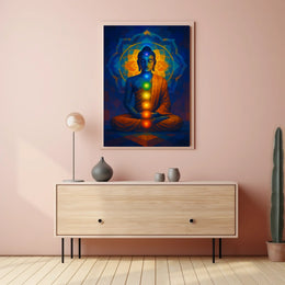 Meditative Buddha Chakra Wall Art Abstract or Artistic Poster