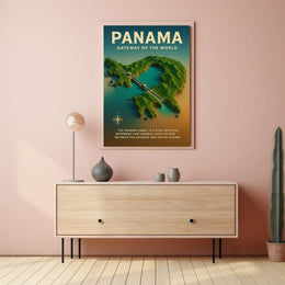 Panama Canal Gateway of the World Poster