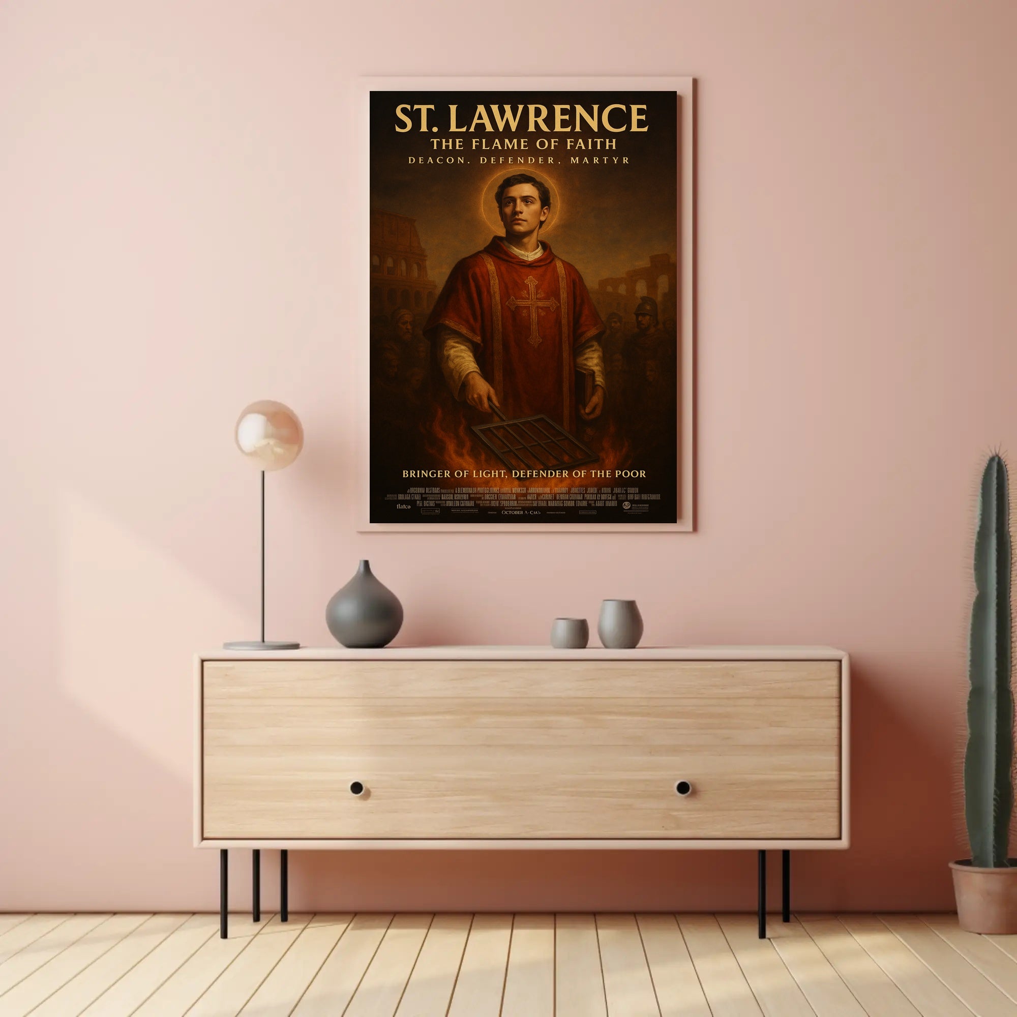 St. Lawrence The Flame Of Faith Poster
