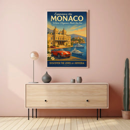 Discover Monaco The Jewel of the Riviera Poster