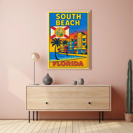 South Beach, Florida Poster PosterGoat