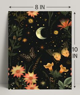 Enchanted Nighttime Scene Fantasy or Mythology Poster