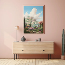 Ancient Elegance Neoclassical Art Cultural Heritage Poster