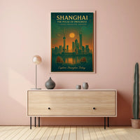 Shanghai The Pulse of Progress Poster