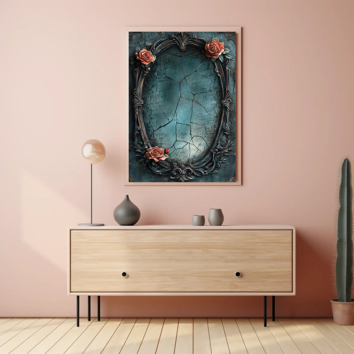 Ornate Vintage Beauty & Decay Art Print Abstract Poster