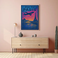 Fly To Paris Poster