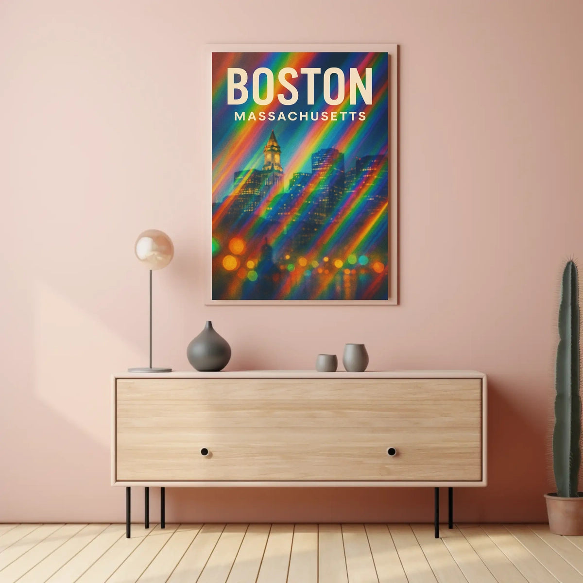 Boston Scenic Wanderlust Minimalist Poster