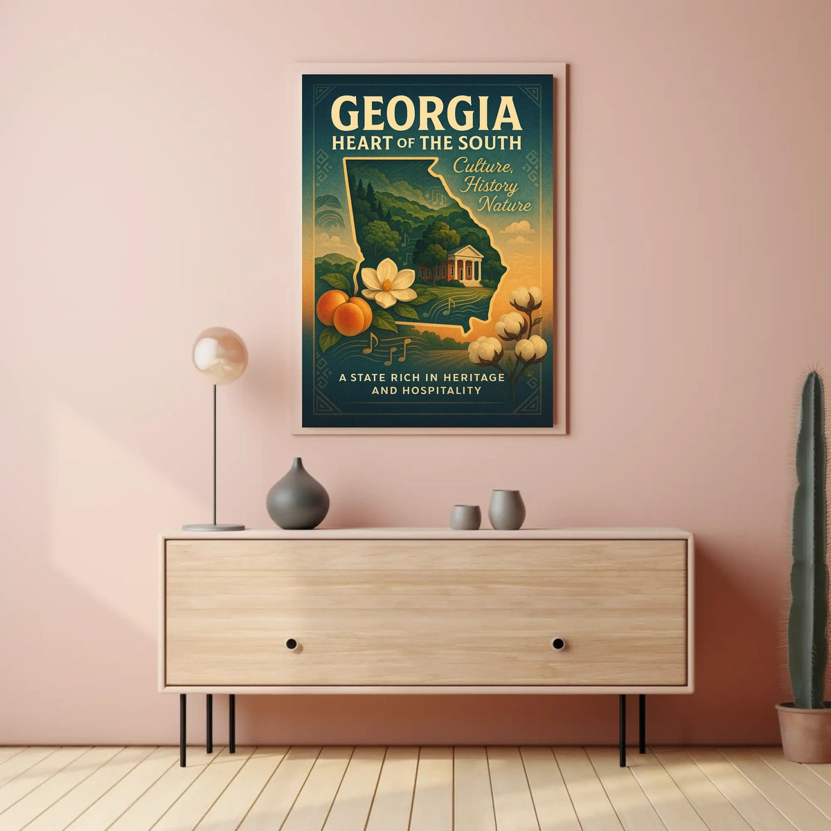 Georgia Heart Of The South Poster