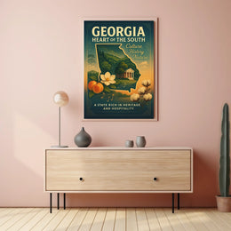 Georgia Heart Of The South Poster