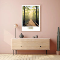 Congaree Tranquil Pathway Travel Poster Print