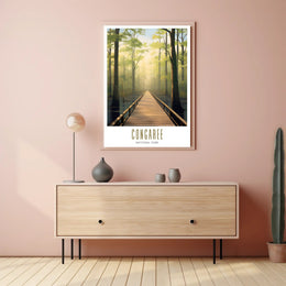 Congaree Tranquil Pathway Travel Poster Print