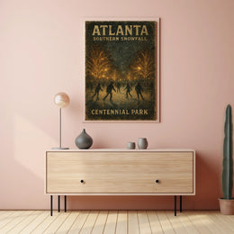 Atlanta Southern Snowfall Poster