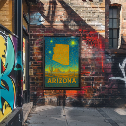 Arizona Starry Night Poster