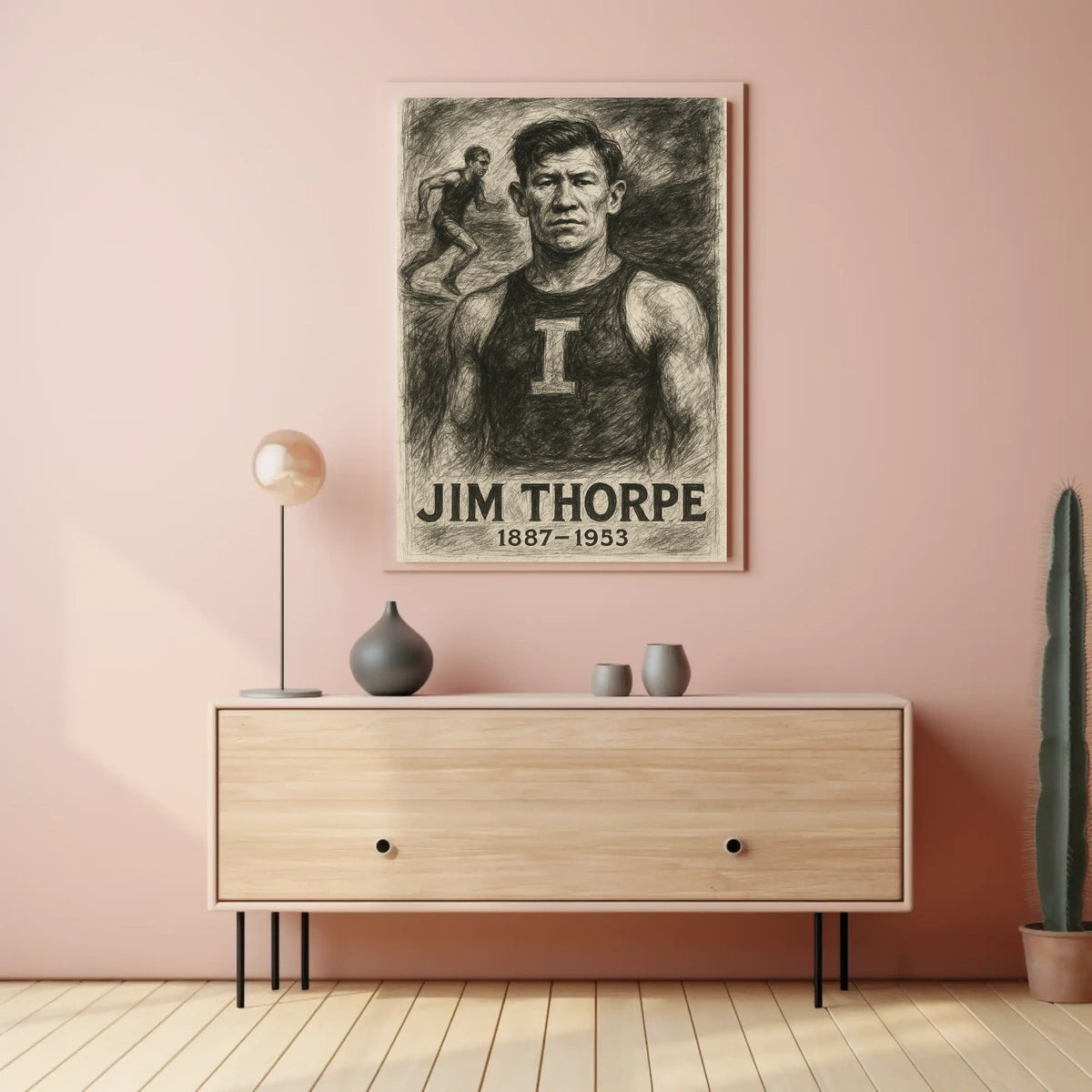 Jim Thorpe Legendary Athlete Poster