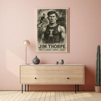 Jim Thorpe Legendary Athlete Poster