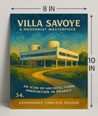 Villa Savoye A Modernist Masterpiece Poster PosterGoat