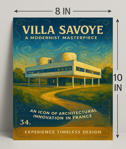 Villa Savoye A Modernist Masterpiece Poster PosterGoat