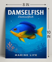 Damselfish Marine Life Poster PosterGoat