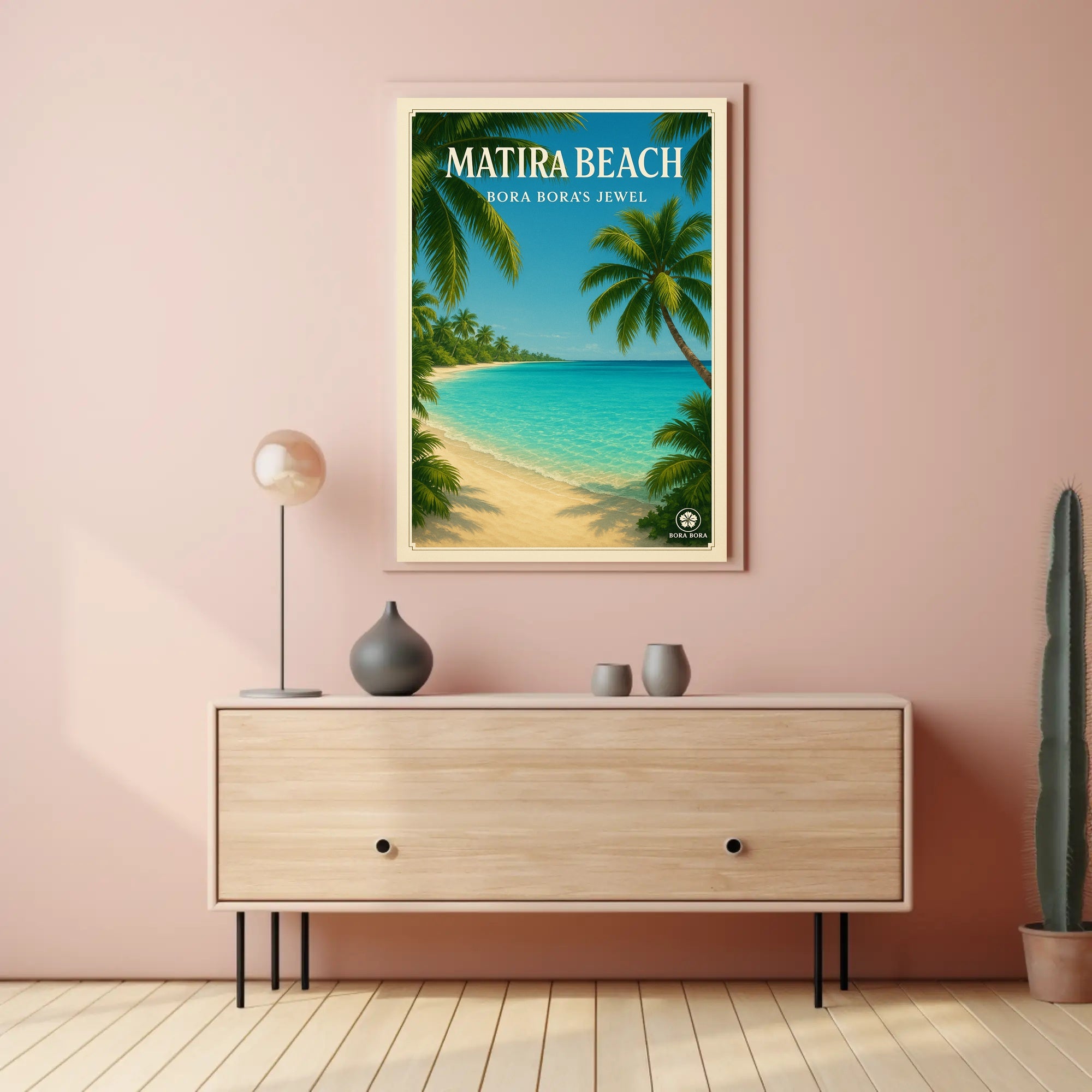 Tropical Paradise Getaway: Vintage Travel Poster PosterGoat