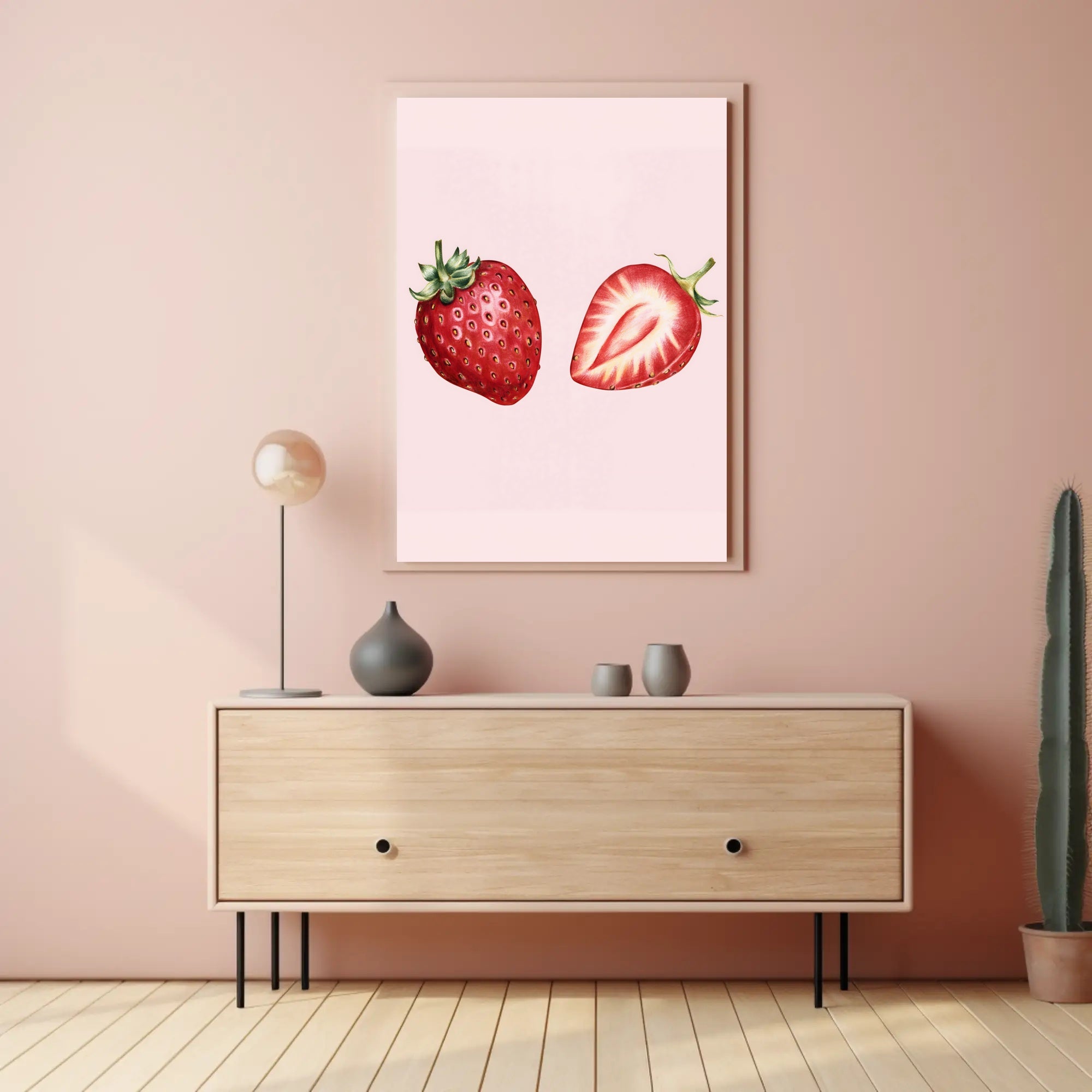 Juicy Strawberries Poster