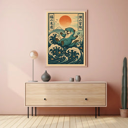 Otters Ocean Adventure Poster PosterGoat